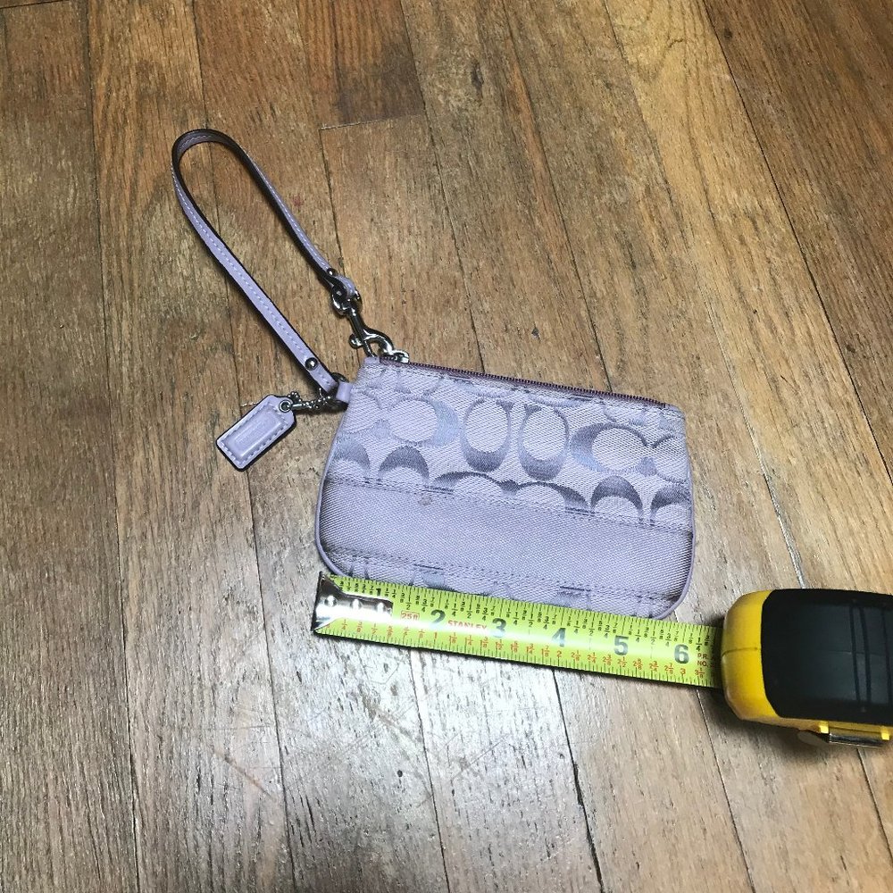 Lavender Coach Wrist Wallet/purse